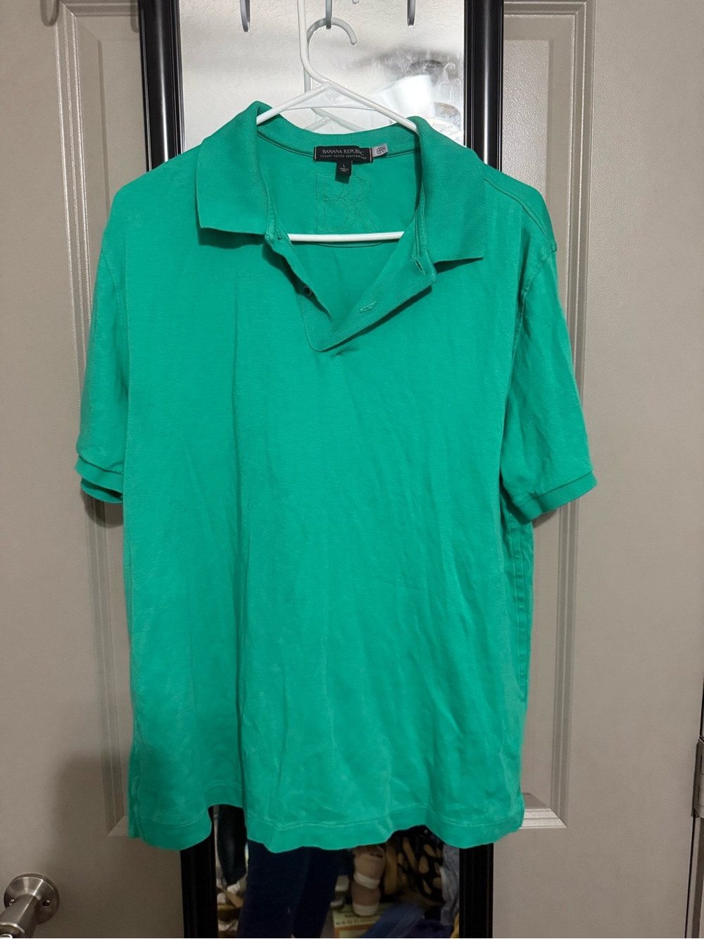 Banana Republic Men’s Teal Green Polo Shirt